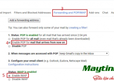 Hướng dẫn cài đặt gmail trên outlook mới nhất