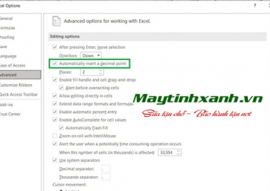 Hướng dẫn sửa lỗi mất hai số 2 trong excel mới nhất