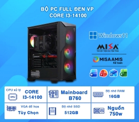 PC Văn phòng Core I3-14100/16/512