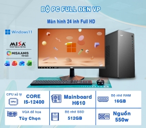Combo PC văn phòng  Core I5-12400/16/512