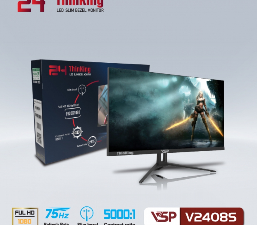 Màn Hình VSP V2408S | Chính Hãng | Máy Tính Xanh